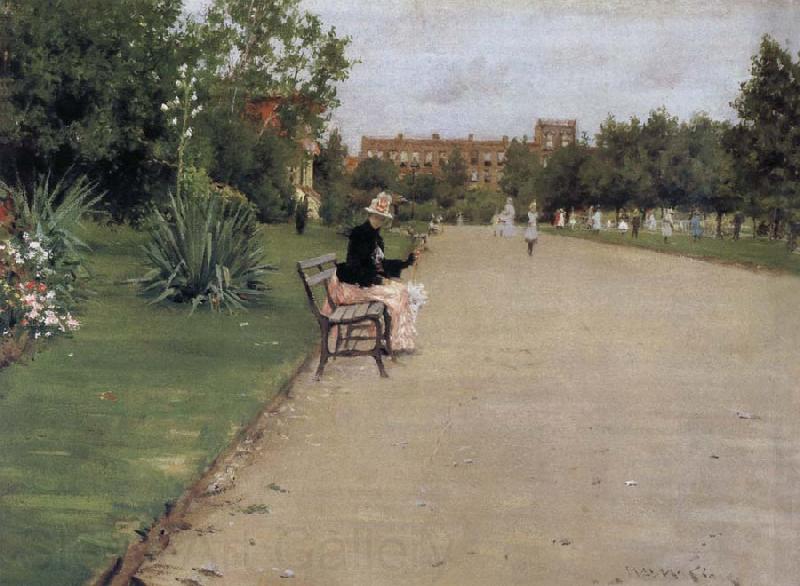 William Merritt Chase The view of park Spain oil painting art